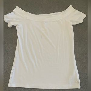 Guess off the shoulder white blouse